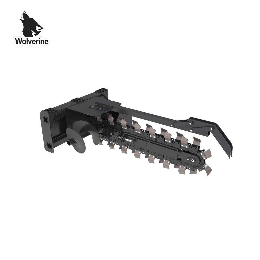 Trencher;skid steer attachments